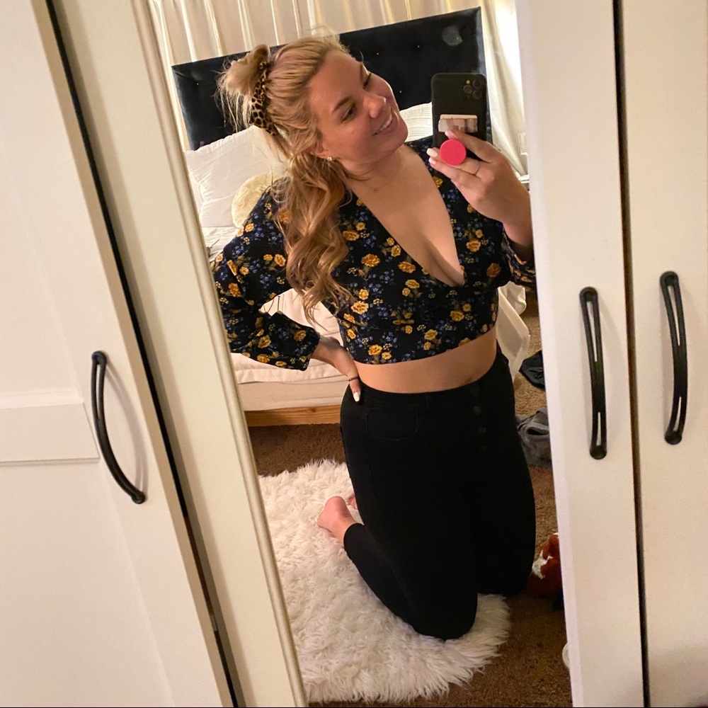 Floral crop top